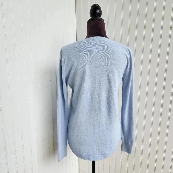 LOFT Women's Blue Lightweight Sweater Womens Soft Stretch Business Casual Sz S - Picture 7 of 12